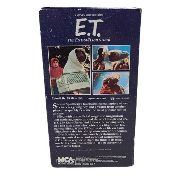 * E.T. The Extra Terrestrial original 1st release VHS Movie 1988 green edt. VG - Picture 4 of 5